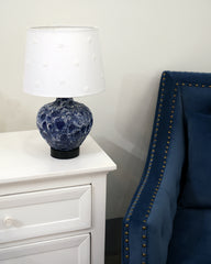 Ceramic Table Lamp/Fabric Shade with UNO Standard